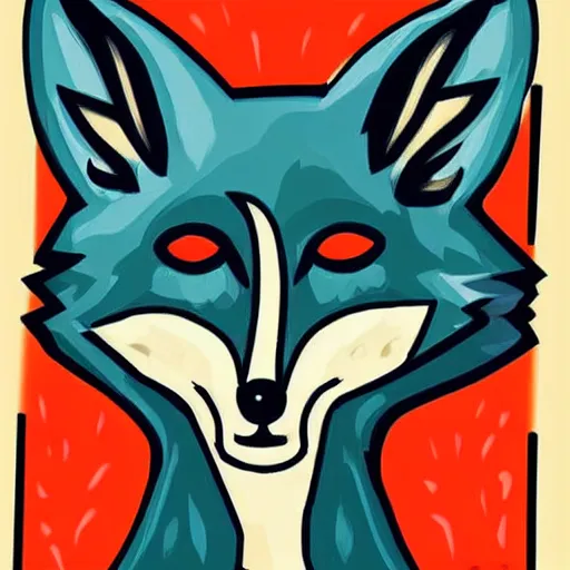 Prompt: portrait of retarded fox, eyes in different directions, rabies, propaganda style, vivid colors, very detailed, it is very funny