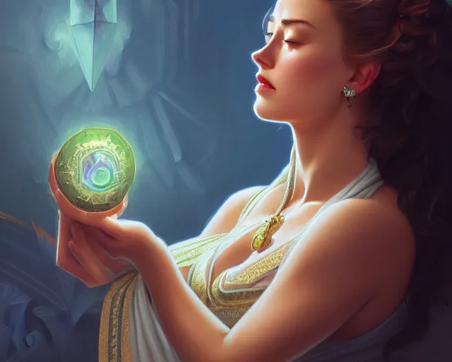 Prompt: amber heard crying hysterically, photography of kurzgesagt, deep focus, d & d, fantasy, intricate, elegant, highly detailed, digital painting, artstation, concept art, matte, sharp focus, illustration, hearthstone, art by artgerm and greg rutkowski and alphonse mucha