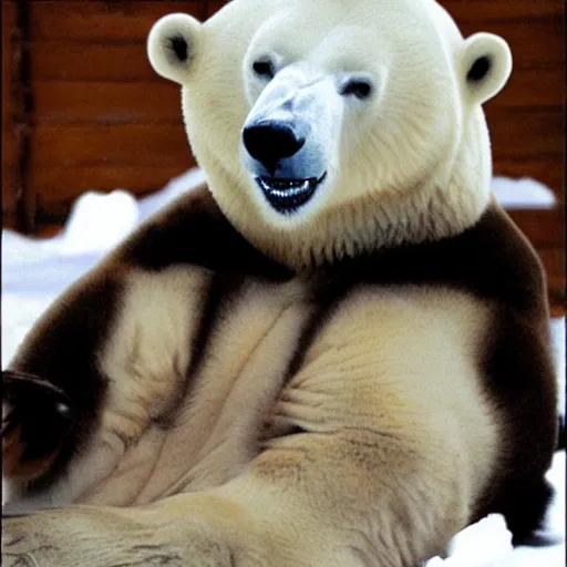Image similar to rob schneider as a polar bear