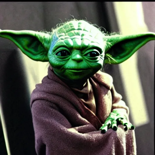 Image similar to Yoda in drag