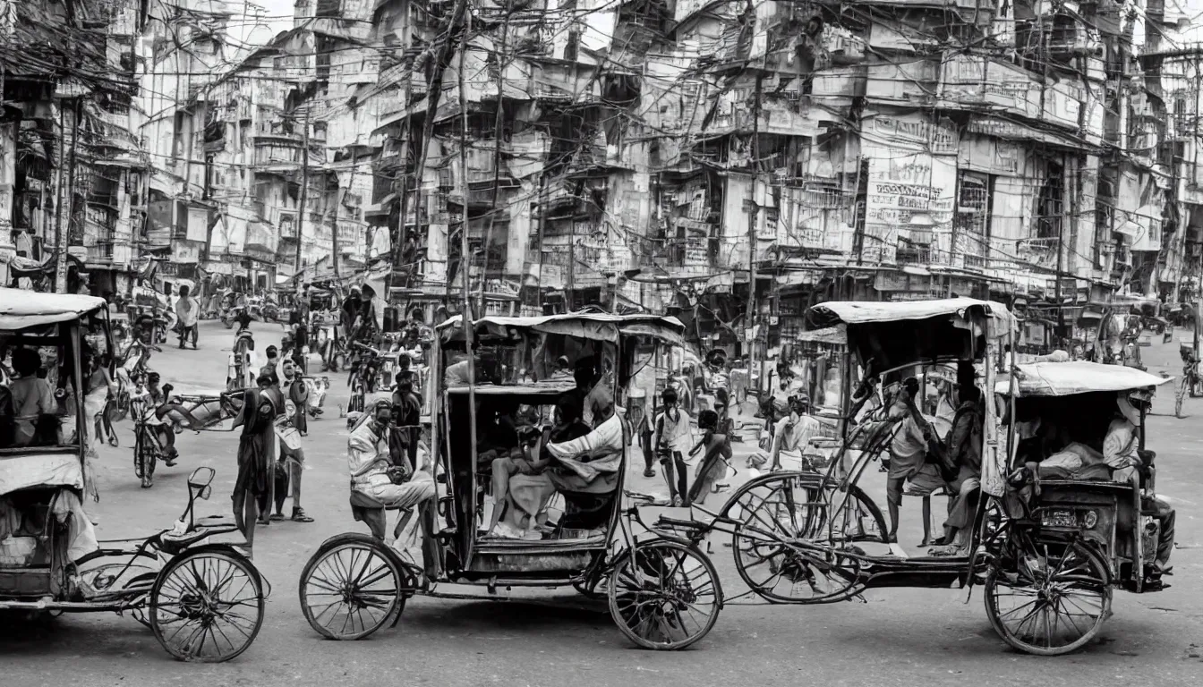 Image similar to calcutta rickshaw