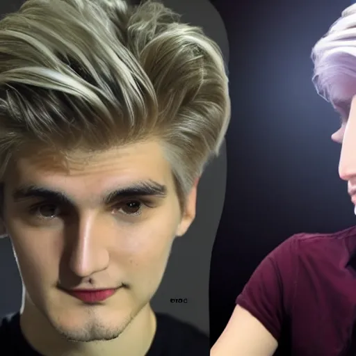 Image similar to really handsome gigachad xqc gigachad gambling : : realistic : : 1 dslr : : 1 - - quality 2