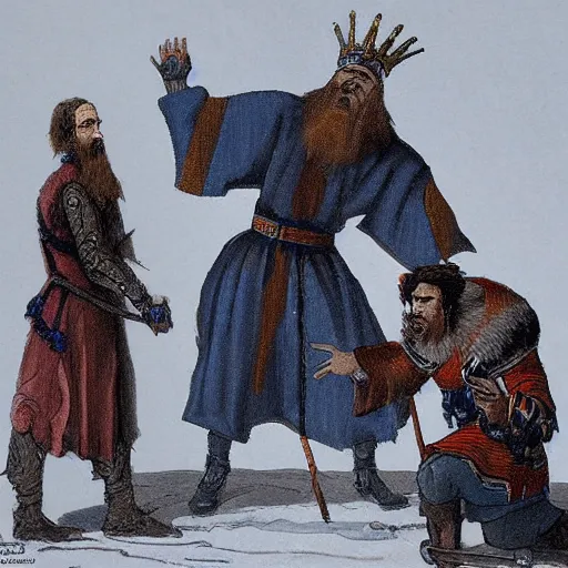 Prompt: ivan the terrible kills his son highly detailed concept art