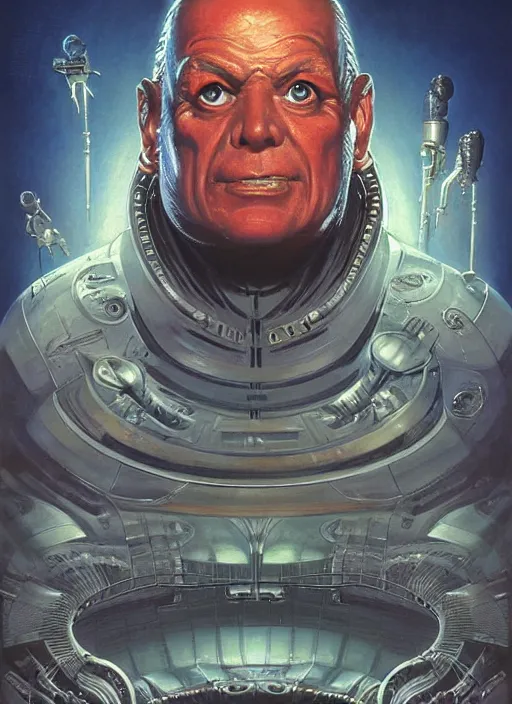 Image similar to portrait of Metaluna Mutant from This Island Earth (1955), highly detailed, centered, solid color background, digital painting, artstation, concept art, smooth, sharp focus, illustration, Basil Gogos, Joseph Christian Leyendecker, Les Edwards, Ed Repka, WLOP, Artgerm