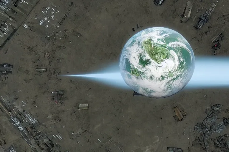 Prompt: vfx movie earth from orbit emmanuel lubezki