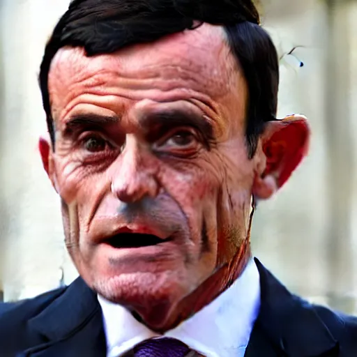 Prompt: Manuel Valls wearing a halloween costume