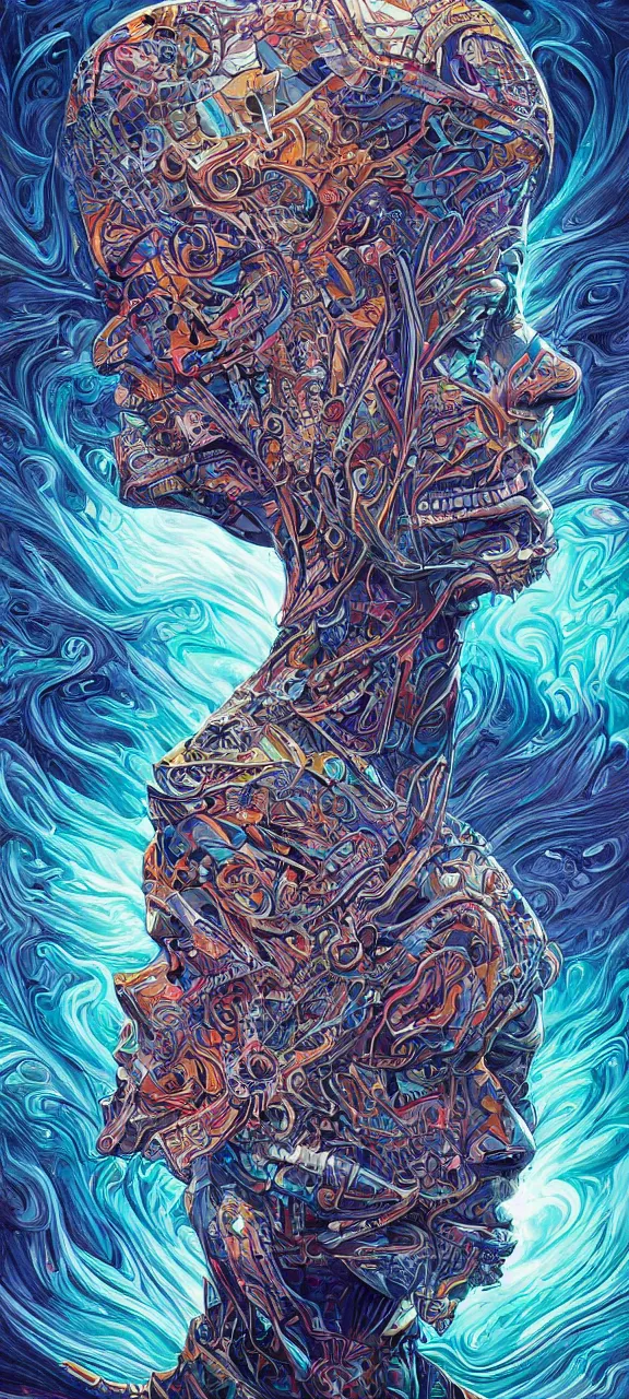 Prompt: android jones alex grey android jones alex grey mark cooper, artgerm artstation award winning photorealistic detailed hypervivid intense fantasy concept art, hypervivid intense mcbess, the sea by dan mumford