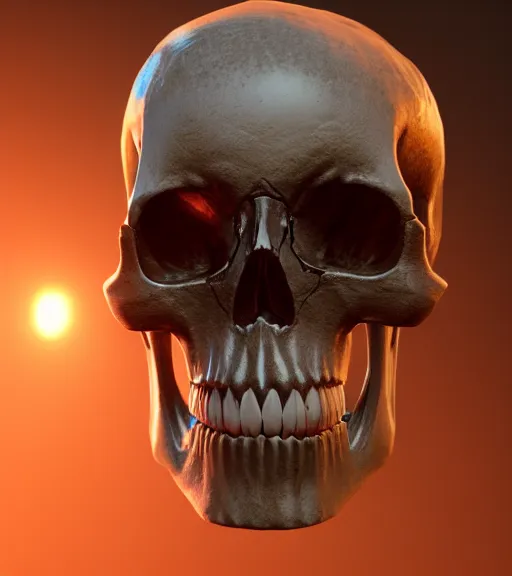 Prompt: massive skull, unreal engine 5, octane render, photo realistic, trending on artstation