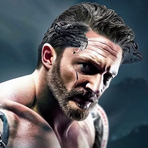 Image similar to tom hardy as wolverine 4 k detailed super realistic