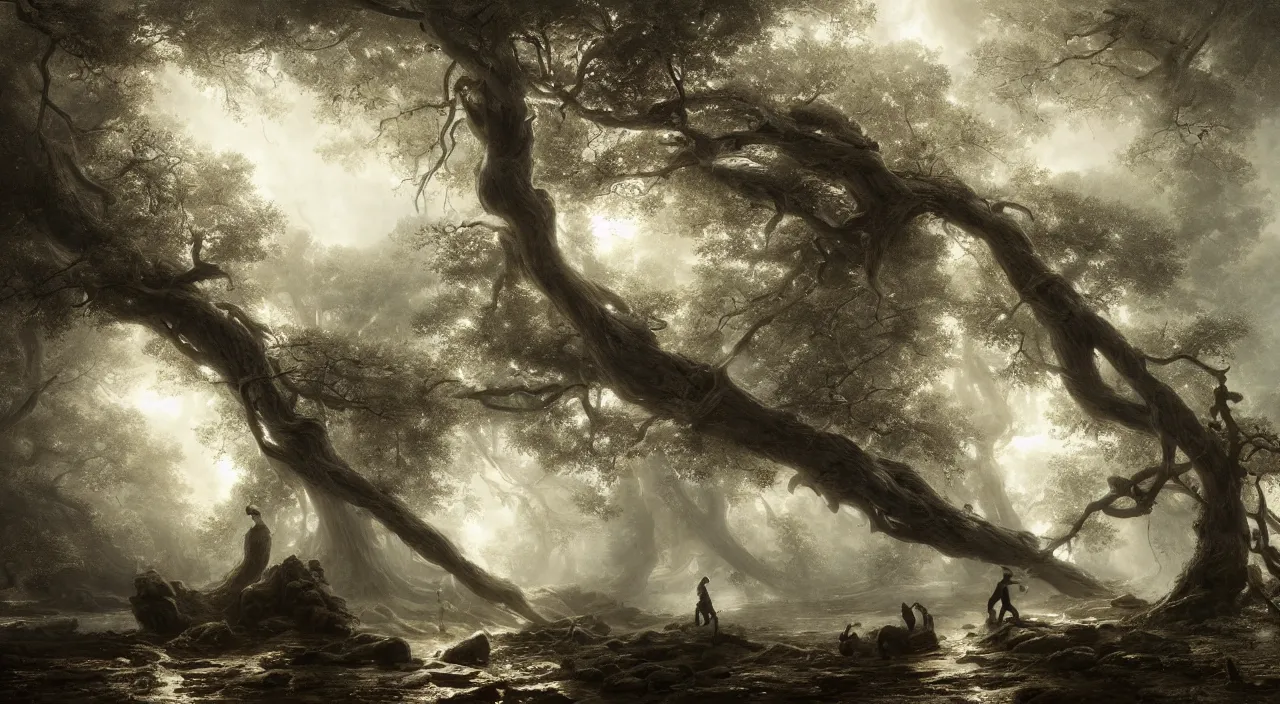 Prompt: huge branch. andreas achenbach, artgerm, mikko lagerstedt, zack snyder, tokujin yoshioka