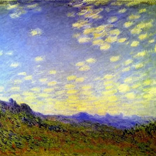 Image similar to Claude Monet Mountainous Landscape, 1860, oil on canvas