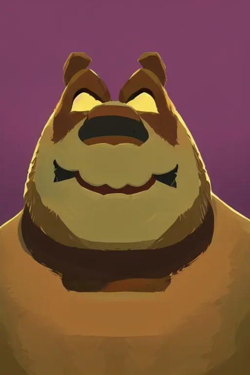 Image similar to an in game portrait of mr. resetti from the legend of zelda breath of the wild, breath of the wild art style.