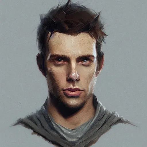 Image similar to portrait of a man by Greg Rutkowski, Cade Skywalker from Star Wars Expanded Universe, he is about 30 years old, wearing a leather jacket, highly detailed portrait, digital painting, artstation, concept art, smooth, sharp foccus ilustration, Artstation HQ