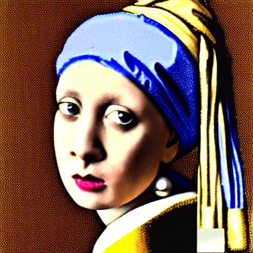 Image similar to donald trump as girl with a pearl earring