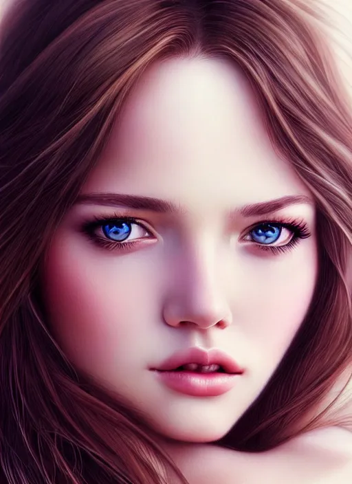 Image similar to a gorgeous female photo, professionally retouched, soft lighting, realistic, smooth face, perfect eyes,!! wide angle!!, sharp focus on eyes, 8 k high definition, insanely detailed, intricate, elegant, art by artgerm, snowy winter