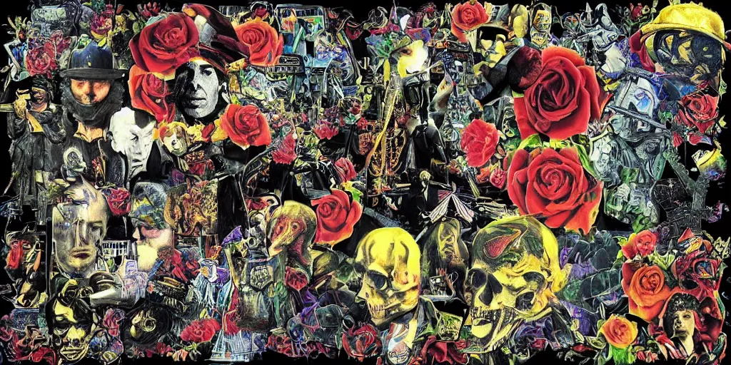 Image similar to an ai capable of generating images called use your stable disillusion # 2 in the style of a guns & roses album cover