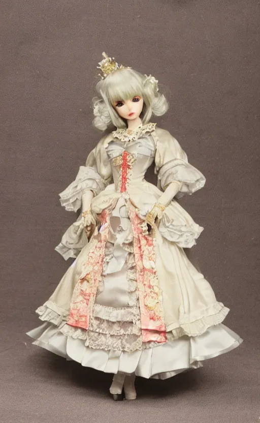 Image similar to dollfie in baroque dress