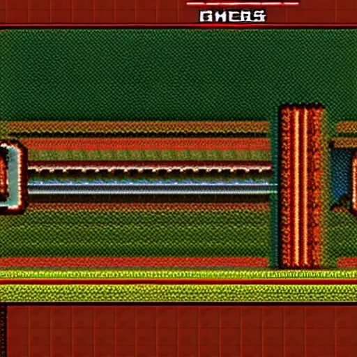 Image similar to a screenshot old game with scanlines