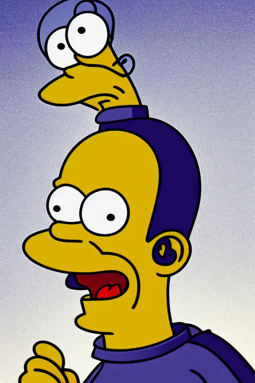 Prompt: homer simpson glowing, beautiful, highly detailed, digital art, sharp focus, trending on art station