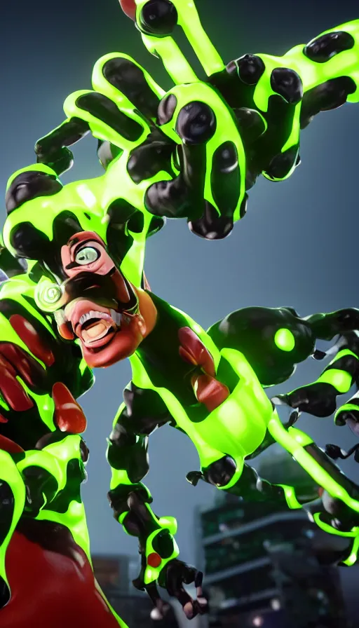 Prompt: :a portrait of Ben 10 FOURARMS+UNREAL ENGINE 5+4K UHD IMAGE+Stunning LIGHTING+Stunning SHADERS+SUBSTANCE PAINTER