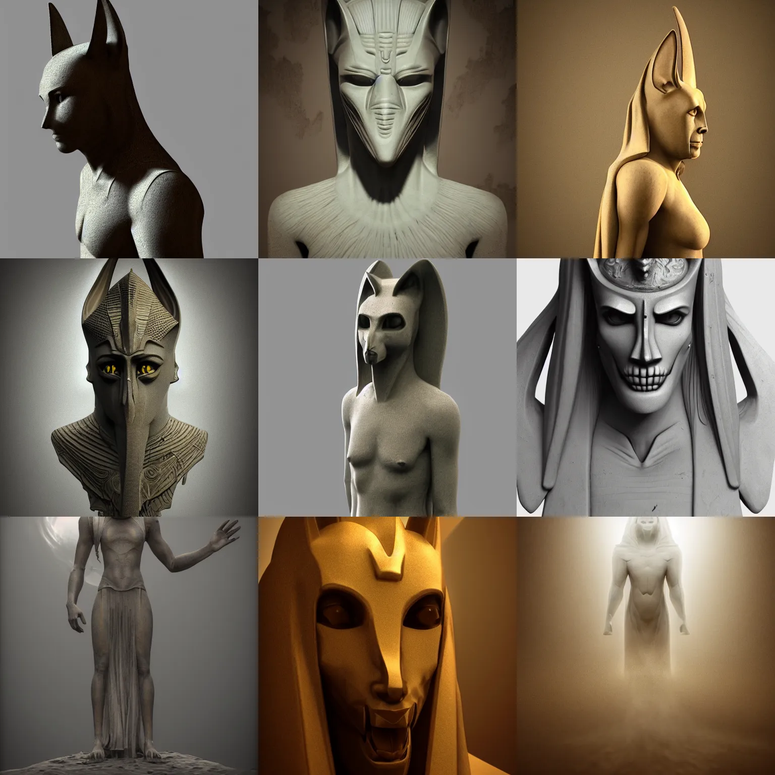 Prompt: photo of ghost of anubis, spirits,, ghosts, mist, vray, masterpiece, trending on mentalray