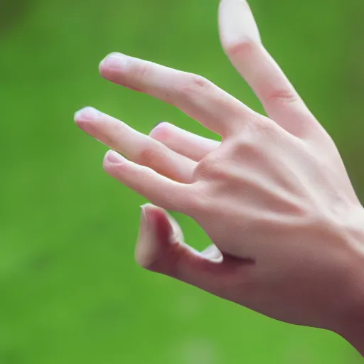 Prompt: highly detailed, photorealistic of real human fingers, photography, uhd, 8 k