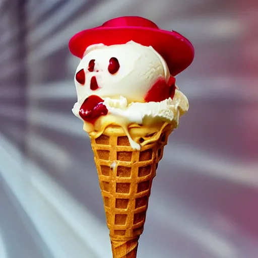 Image similar to freddy kruger sweetheart ice cream on a stick, realistic photography, high detailed