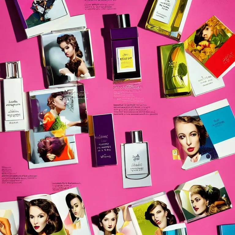 Prompt: portrait fragrance packshot by martin parr, highly detailed, saturated colors, fashion