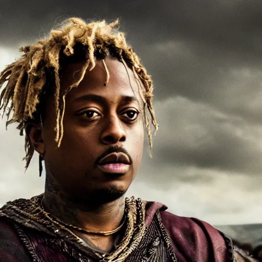 Prompt: juice wrld in Vikings very detailed 4k quality super realistic