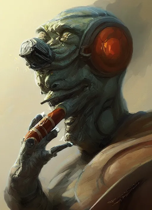 Prompt: caterpillar smoking a cigar, elegant, digital painting, concept art, smooth, sharp focus, illustration, from StarCraft by Ruan Jia and Mandy Jurgens and Artgerm and William-Adolphe Bouguerea