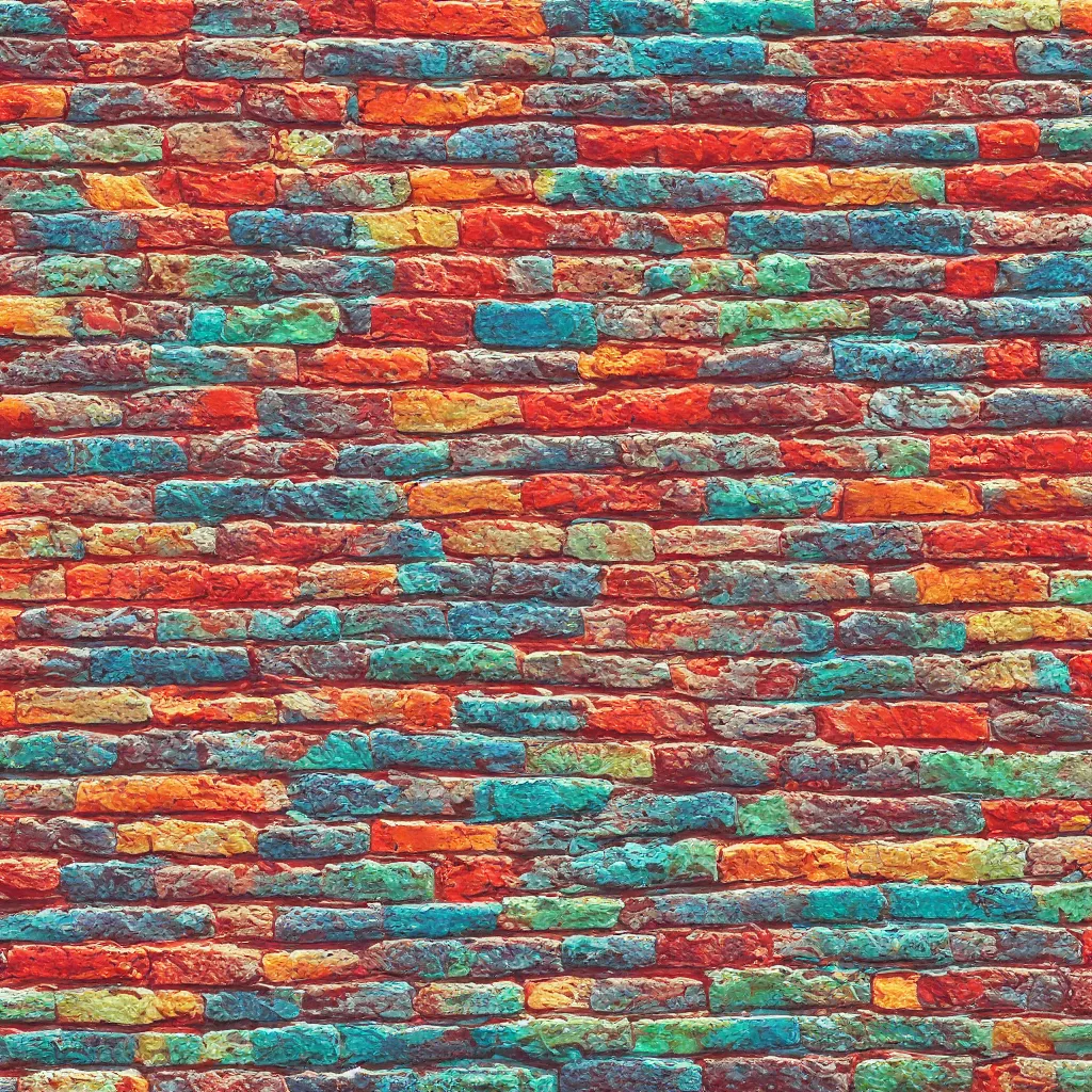 Image similar to multicolor painted brick texture