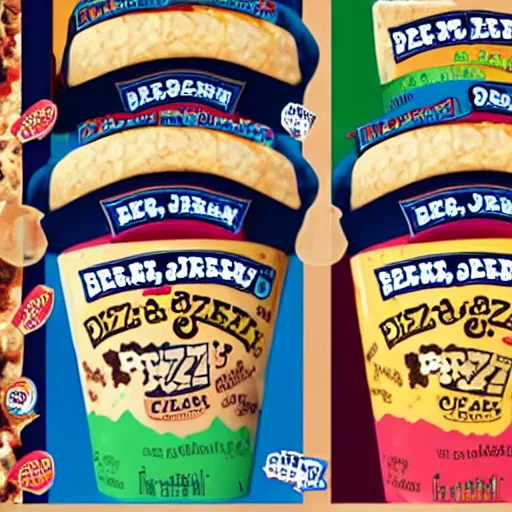 Image similar to ben and jerry's pizza flavoured ice cream