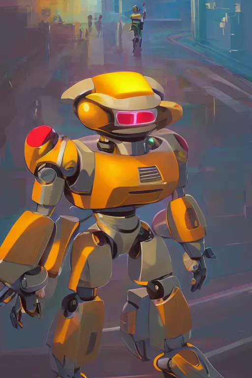 Image similar to metabots medabots medarotto medarot robot minimalist comics helmet mask neon cybereye, behance hd by jesper ejsing, by rhads, makoto shinkai and lois van baarle, ilya kuvshinov, rossdraws global illumination ray tracing hdr radiating a glowing aura