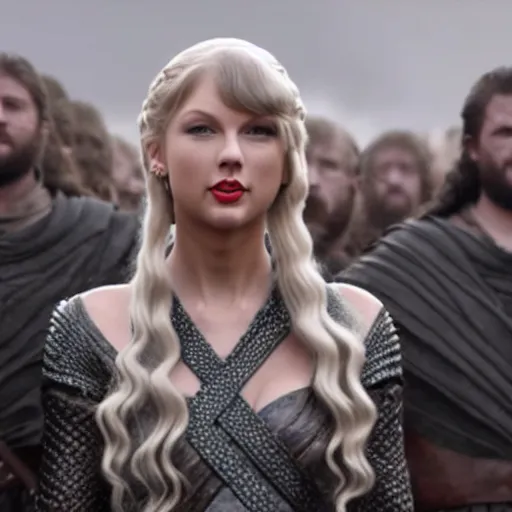 Image similar to taylor swift in game of thrones, deleted scene