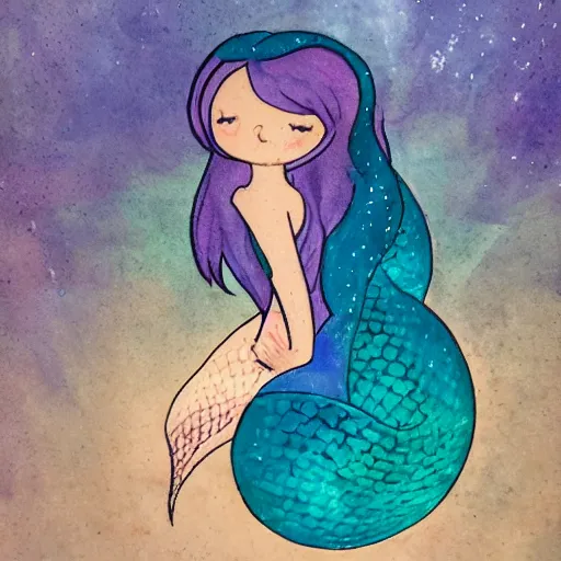 Prompt: a mermaid