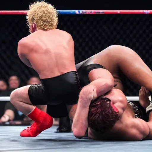 Image similar to logan paul vs ksi, wrestling