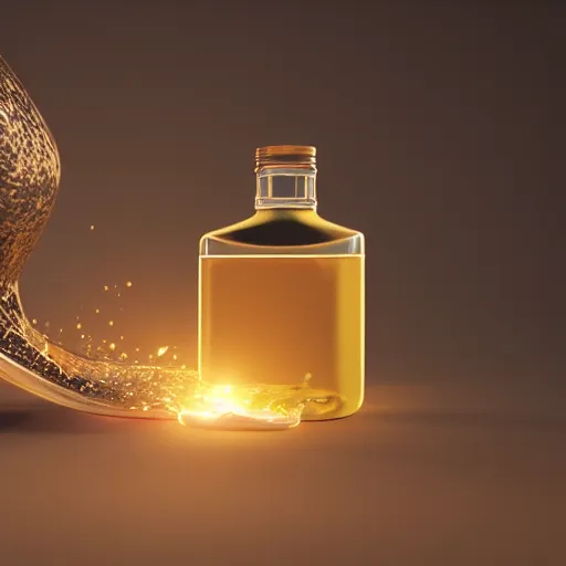 Prompt: a magical bottle, octane render, 4k, beautiful, cinematic