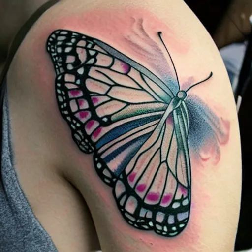 butterfly tattoo inspired by the lorenz attractor, | Stable Diffusion ...