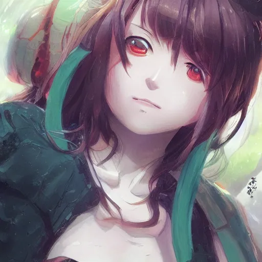 Image similar to An anime portrait of a frog, by Stanley Artgerm Lau, WLOP, Rossdraws, James Jean, Andrei Riabovitchev, Marc Simonetti, and Sakimichan, tranding on artstation