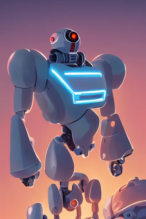 Image similar to metabots medabots medarotto medarot robot minimalist comics, behance hd by jesper ejsing, by rhads, makoto shinkai and lois van baarle, ilya kuvshinov, rossdraws global illumination ray tracing hdr radiating a glowing aura