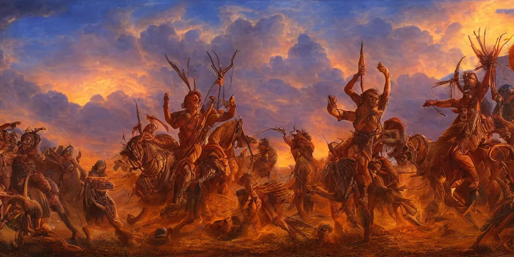 Image similar to cinnamon fields dusk of piety Allegoric Laplacian revelations love hate truth and anger style of old Neapolitan victory relief Jeff Easley , extremely clear and coherent, 8K resolution