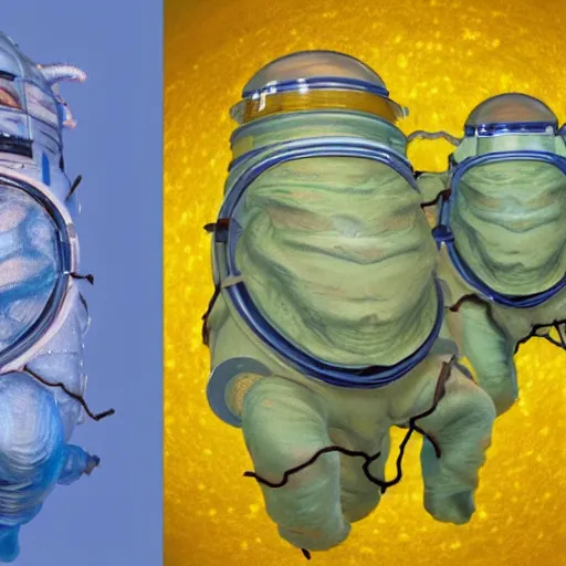 Image similar to Tardigrades allow star trek humans to travel through space through a micellular network