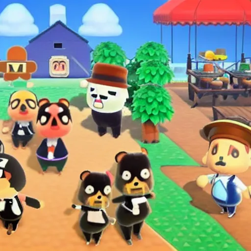 Image similar to Hitler in Animal Crossing, 8K