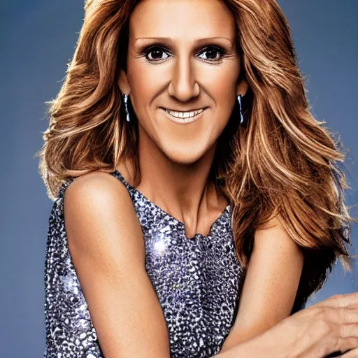 Image similar to professional portrait of celine dion starting in the musical annie