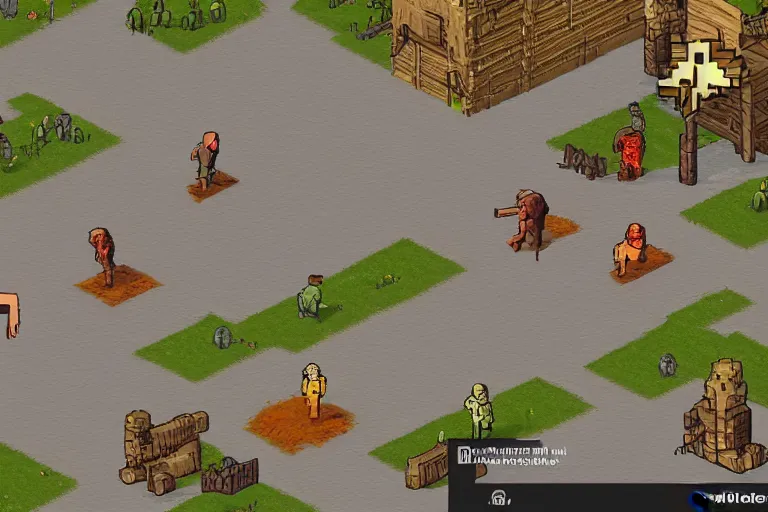 Prompt: jesus in project zomboid, in - game screenshot, isometric, video game