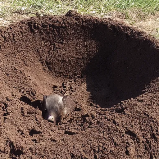 Image similar to mole digging