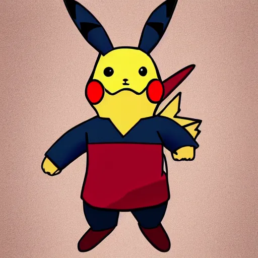 Image similar to pikachu wearing a christmas jumper anime style highly detailed, smooth, sharp focus