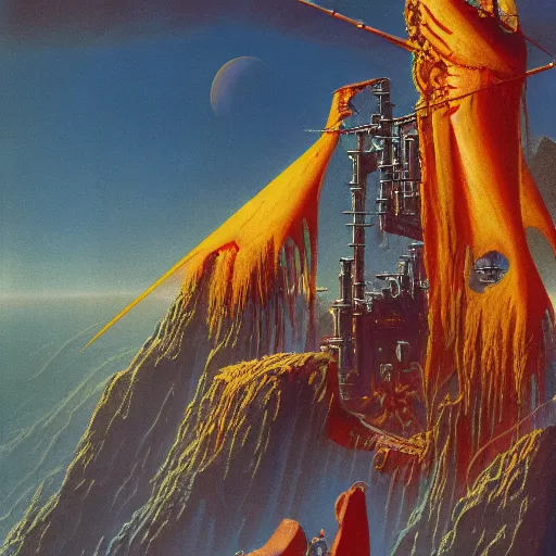 Prompt: fief of relentless autodidact menacing wage labour yoke, in the style of bruce pennington and jeff easley, 8 k resolution