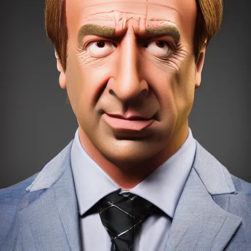 Image similar to super high quality saul goodman, realistic photorealistic high-resolution saul Goodman, very saul goodman, high def, saul, saul Goodman, better call saul, better call saul Goodman, 8k, 4k, professional, depth of field, sigma art 85mm f1.4, large sensor dslr, professional photo, saul goodman, very very saul goodman