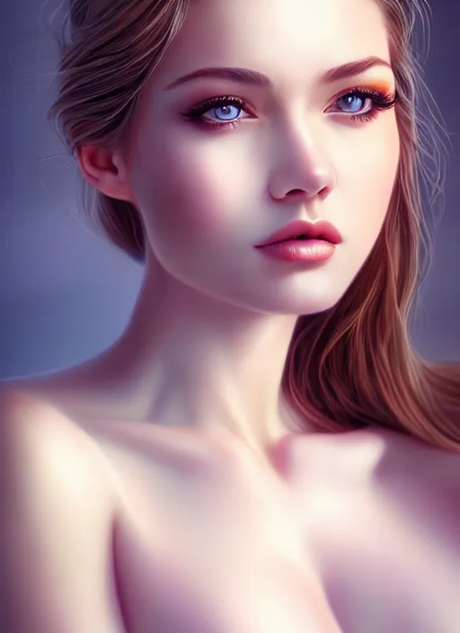 Image similar to a gorgeous female photo, professionally retouched, soft lighting, realistic, smooth face, full body shot, torso, dress, perfect eyes, wide angle, sharp focus on eyes, 8 k high definition, insanely detailed, intricate, elegant, art by artgerm, snowy winter